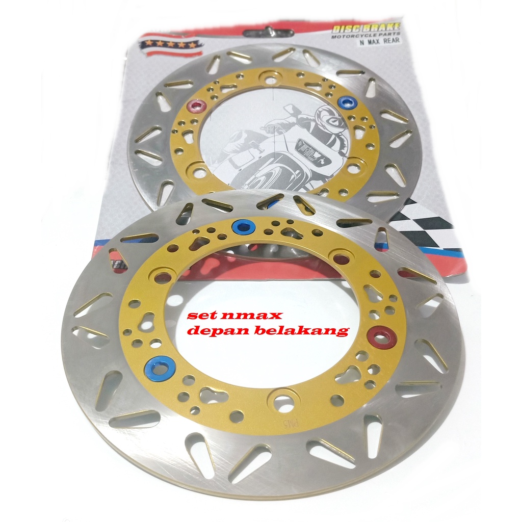 piringan SET DEPAN BELAKANG NMAX NEW-NMAX OLD 155CC CAKRAM SET DEPAN BELAKANG YAMAHA NMAX OLD -NMAX NEW 155CC