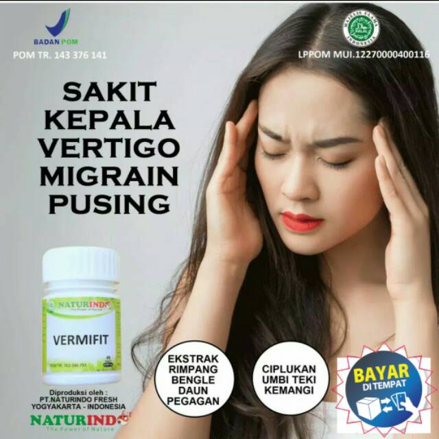 Jual Obat Herbal Sakit Kepala Menahun Vertigo Migrain Nutrisi Saraf