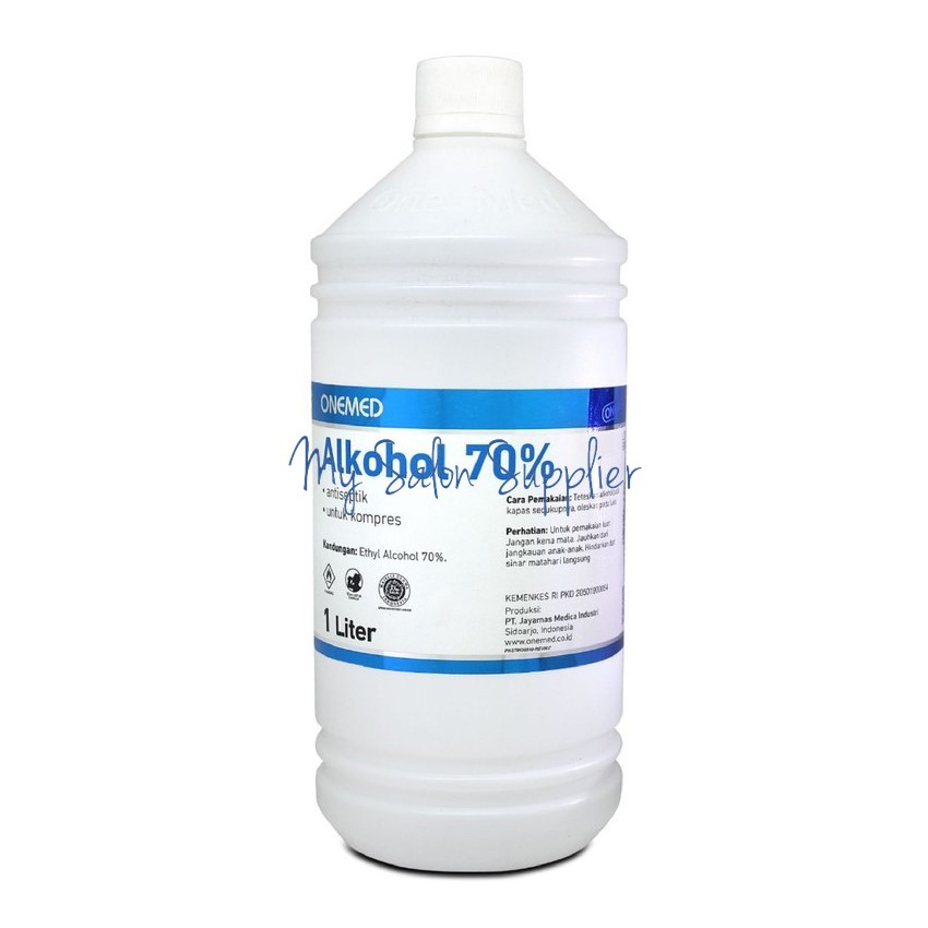 OneMed Alcohol / Alkohol 70% Antiseptik &amp; Disinfektan 1000ml