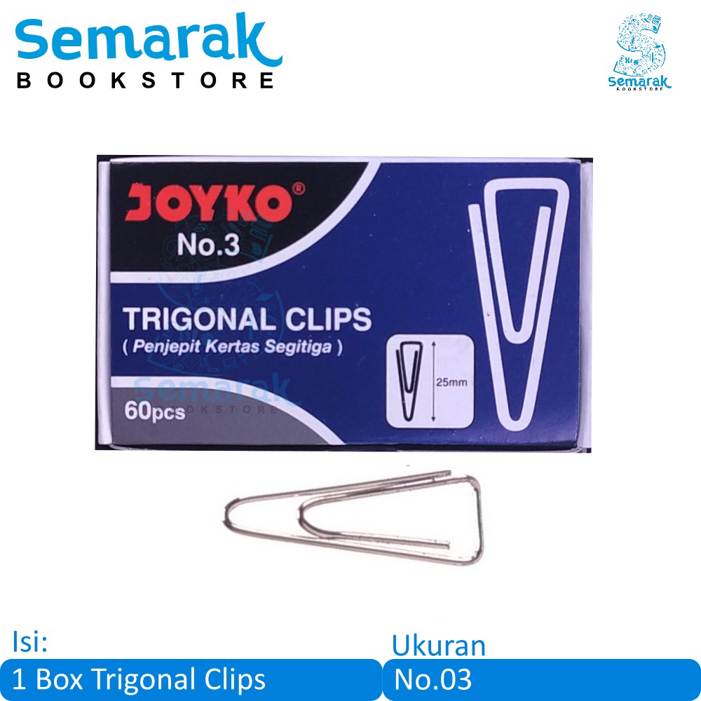

Joyko Trigonal Paper Clip No.3 [1 Box]