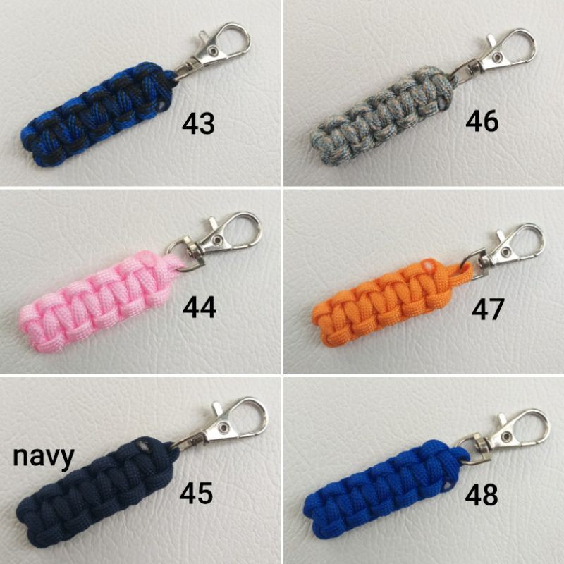 Gantungan Kunci Tali Paracord Outdoor Camping Survival Kit Paracord Cord Keychain Emergency Buckle