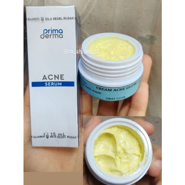 Cream malam ACNE GLOW + serum ACNE primaderma