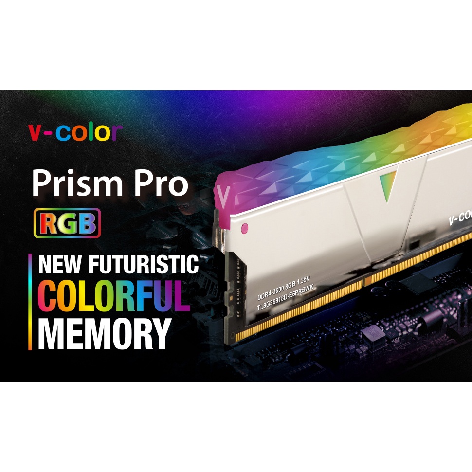V-COLOR PRISM PRO RGB SILVER DDR4 16GB (2x8GB) 4133 TL8G41819D-E6PRSWK