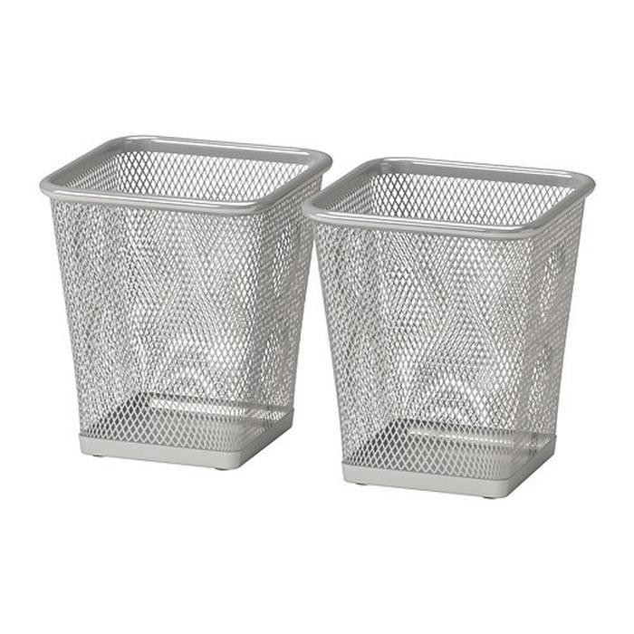 

KK - Keranjang Alat Tulis isi 2pc Tempat Pulpen Pensil Dokument Silver