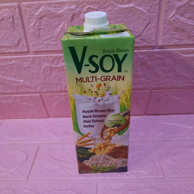 

V-Soy Susu Kedelai Multi Grain Soya Bean Milk UHT 1 Liter