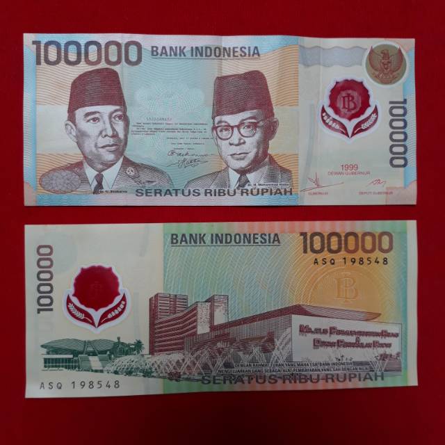 Uang kertas kuno 100 ribu polimer