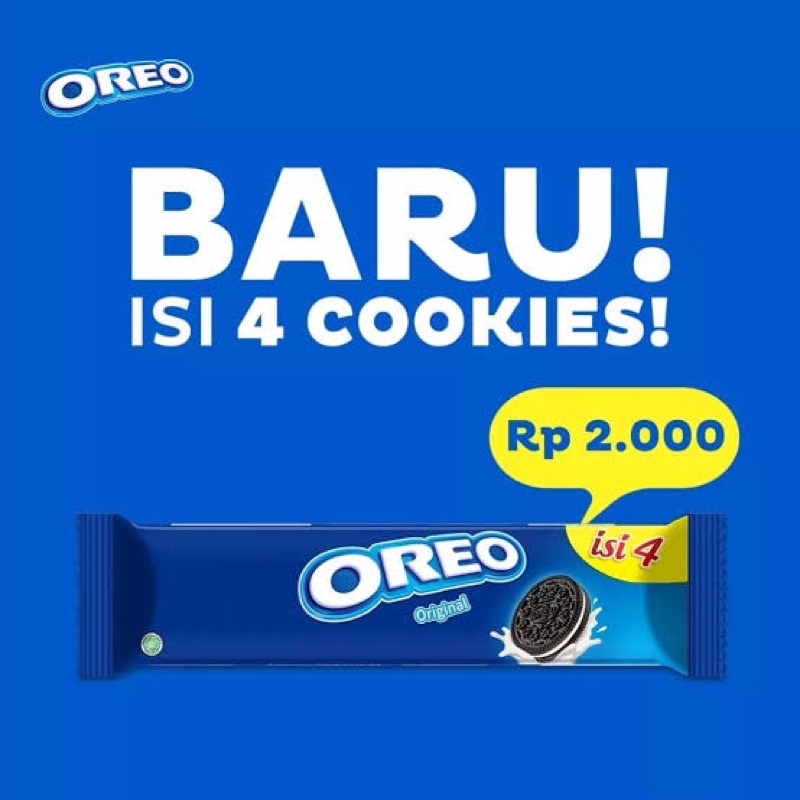 Biskuit OREO Ecer 38 gr (isi 4 keping)