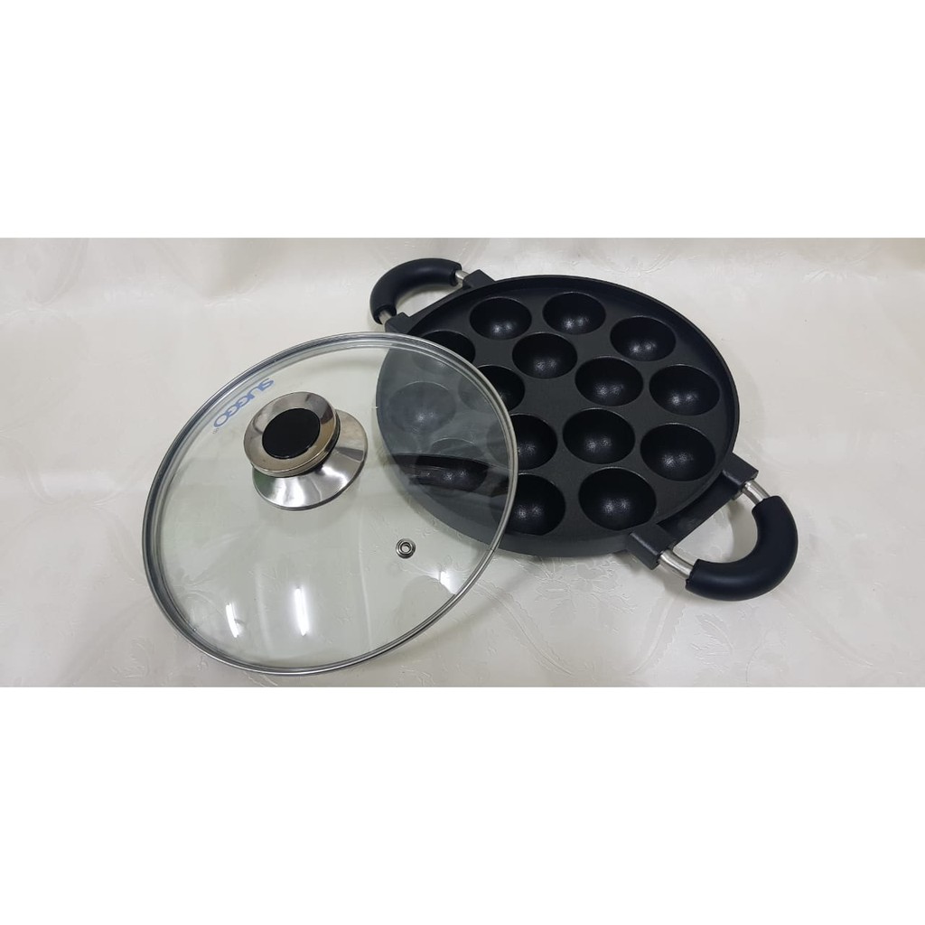 Cetakan Takoyaki / Pan Takoyaki / Panci Takoyaki / Snack Maker 15 Lubang TANPA TUTUP JT97