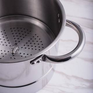 SUPRA Stockpot Dandang Kukusan Stainless Steel Tebal 8-20 Inci JUAL