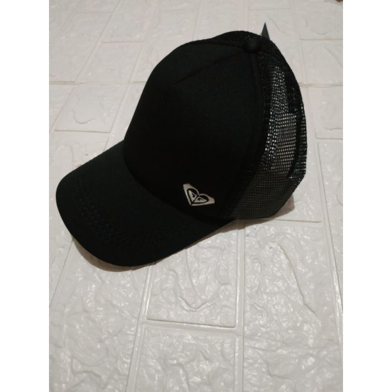 topi Roxy original logo Roxy warna hitam