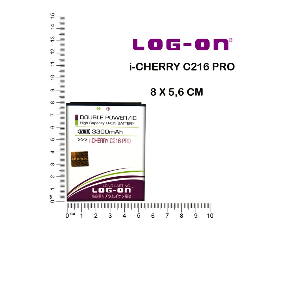 BATERAI I-CHERRY C216 PRO / C229 - LOG ON DOUBLE POWER BATTERY BATRE