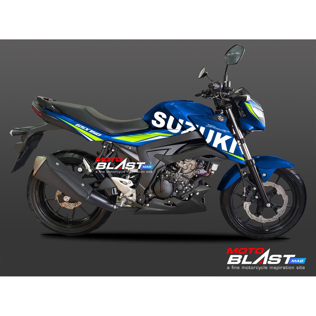 Decal Stiker Suzuki GSX 150 BANDIT BLUE LIVERY MOTOGP