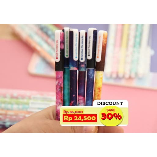 

Wow Pulpen Gel Set Angkasa Tinta Warna (Isi 6) Promo