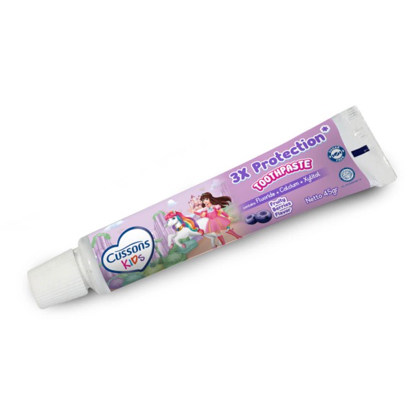 45 gr -  Pasta Gigi Anak CUSSONS KIDS TOOTHPASTE 3X 45gr orange apple berries strawberry odol