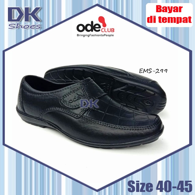 Sepatu Pantofel Kerja Pria Karet Ode EMS-299 by Ardiles Men 40-45 / Sepatu Formal / Sepatu Slip On Pria / Sepatu jumbo / Sepatu Karet / Sepatu Santai / Sepatu Kerja Kantor Pria / Sneakers Pria Sepatu SlipOn Pria / Sepatu Kuliah