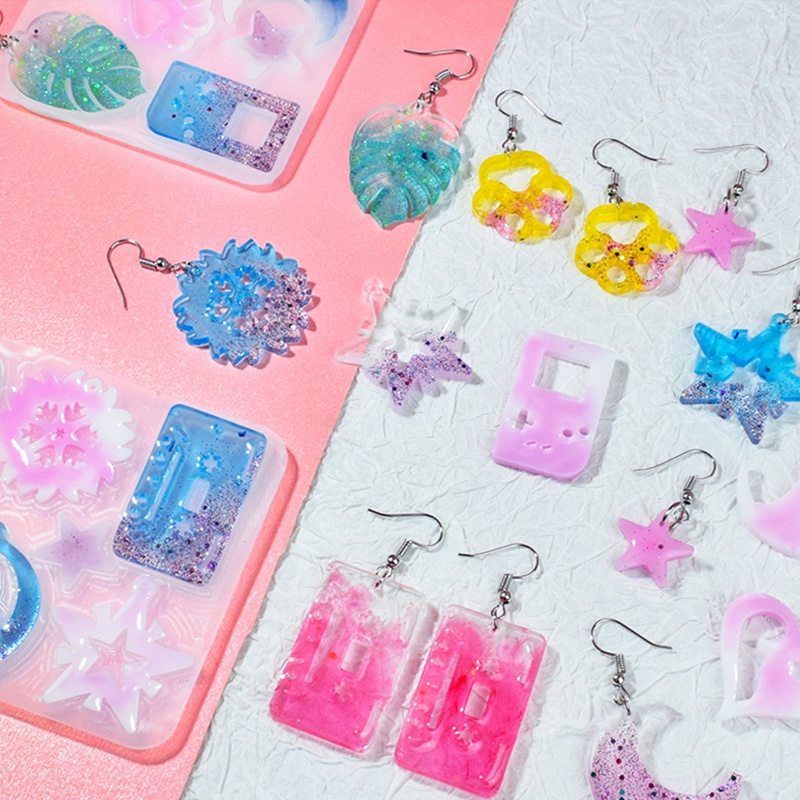 Siy Cetakan Resin Untuk Membuat Perhiasan Anting Wanita DIY