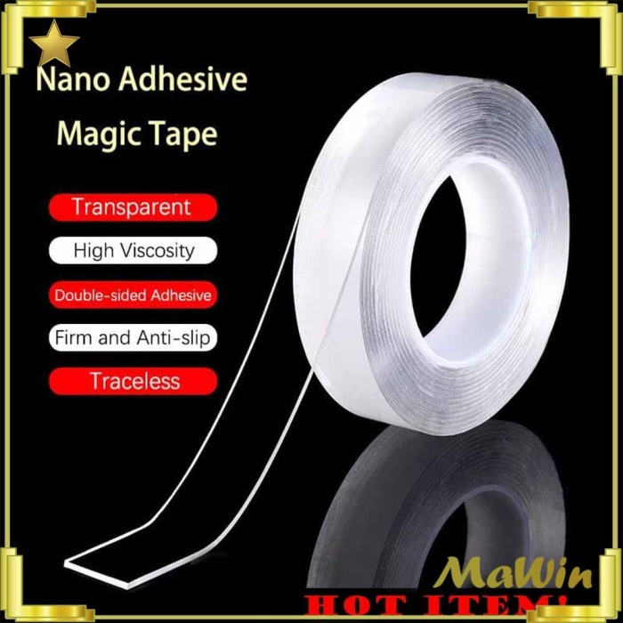 

Mantap Nano Magic Tape Transparant - Double Tape Super Kuat 100 Cm X 1 Mm Hot Sale