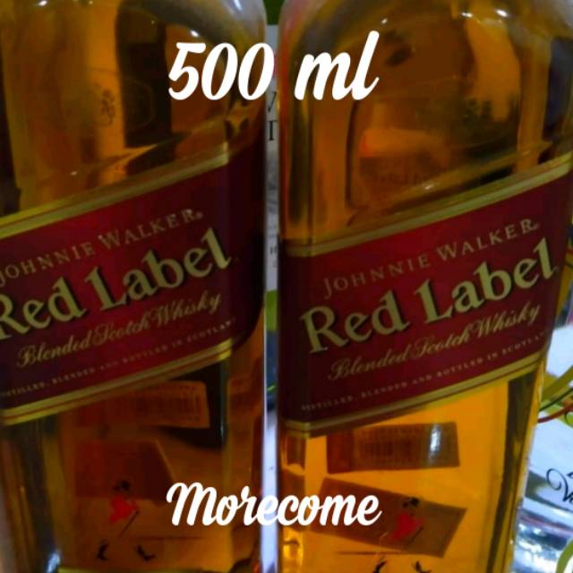 Johnnie Walker red label scotch whiskey impor ori 500ml