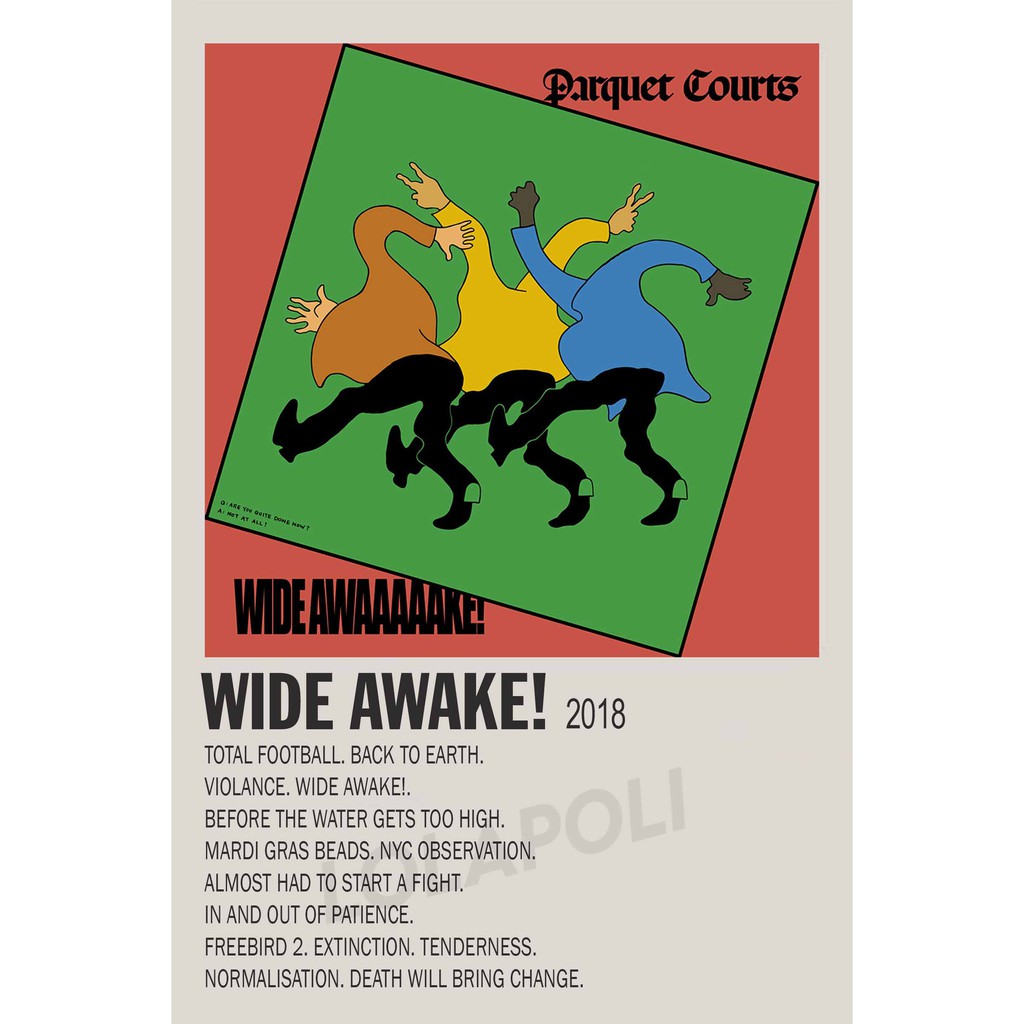 Poster Cover Album Wide Awake! - Parquet Courts