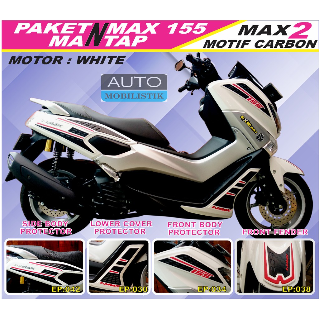 PAKET BODY PROTECTOR YAMAHA NMAX 155 OLD - AKSESORIS CARBON NMAX