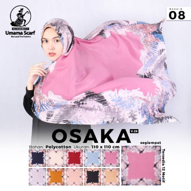 Osaka umama scarf jilbab segiempat