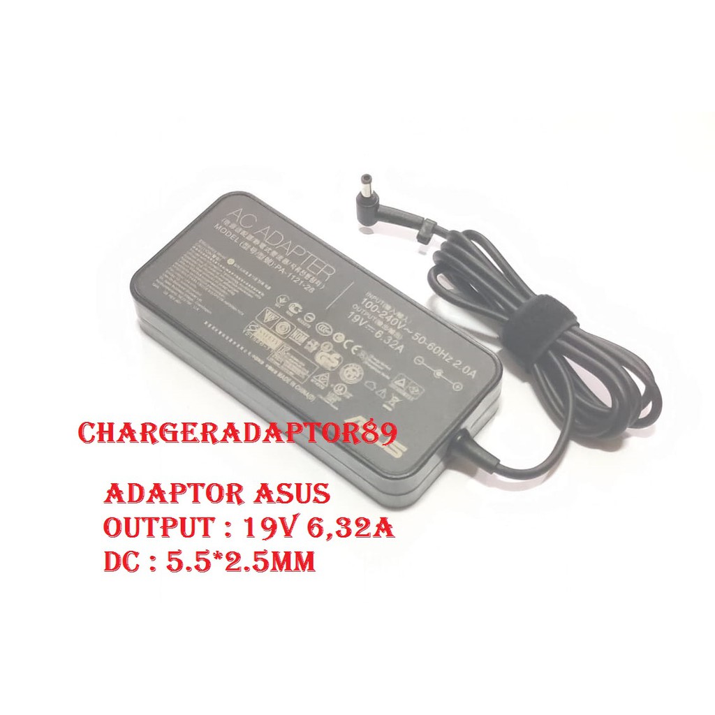 Original AC Adaptor ASUS 19V 6.32A  ASUS N50VC ASUS N61VN ASUS N76VJ
