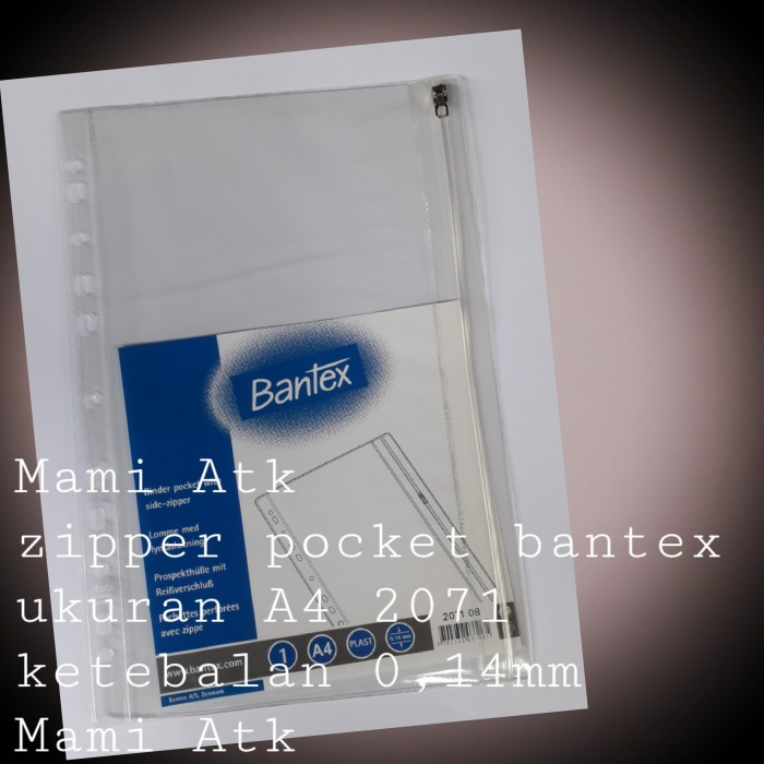

Hadir Binder Pocket Zipper Bantex Size A4 No Ref 2071. Terlaris