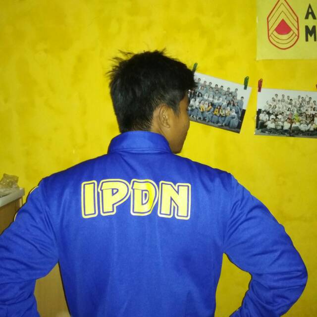 [BEST SELLER] Jaket training IPDN warna biru hanya atasannya saja