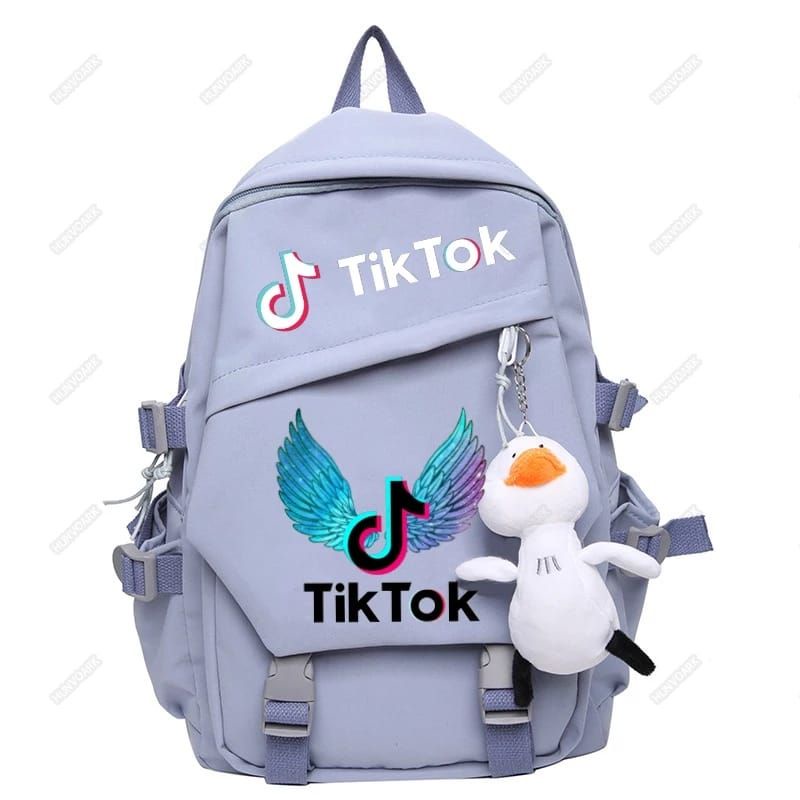 TIKTOK TAS RANSEL ANAK PERMPUAN TIKTOK TAS SEKOLAH ANAK TK SD SMP SMA COWOK TAS NGAJI LES MURAH
