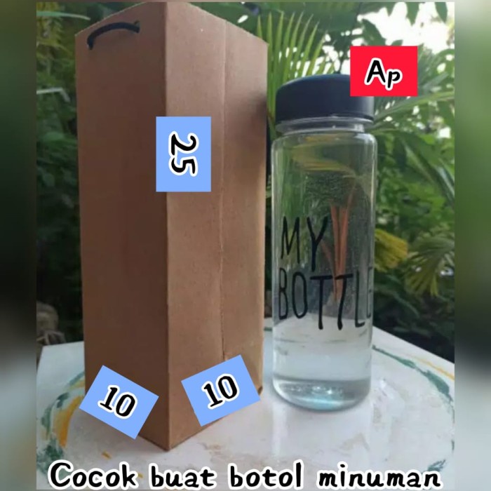 

NEW Paper Bag Polos uk 10x10x25 ~ Cocok buat Botol Minuman