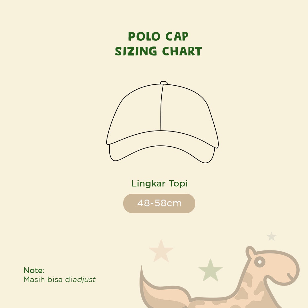 TOPI ANAK  (TOPI BASEBALL ANAK / POLO CAP ANAK) KIDS HAT PUER'S BASEBALL CAP ANAK