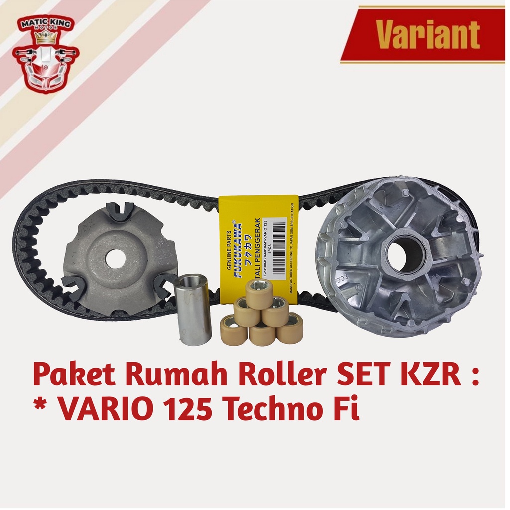 Paket Kirian Rumah Roller Vanbelt KIT Honda Vario 150  Fi ESP K36 K59 Fukukawa