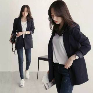 Jas Wanita Blazer Formal Wanita Blazer Slimfit Cewek Korea 