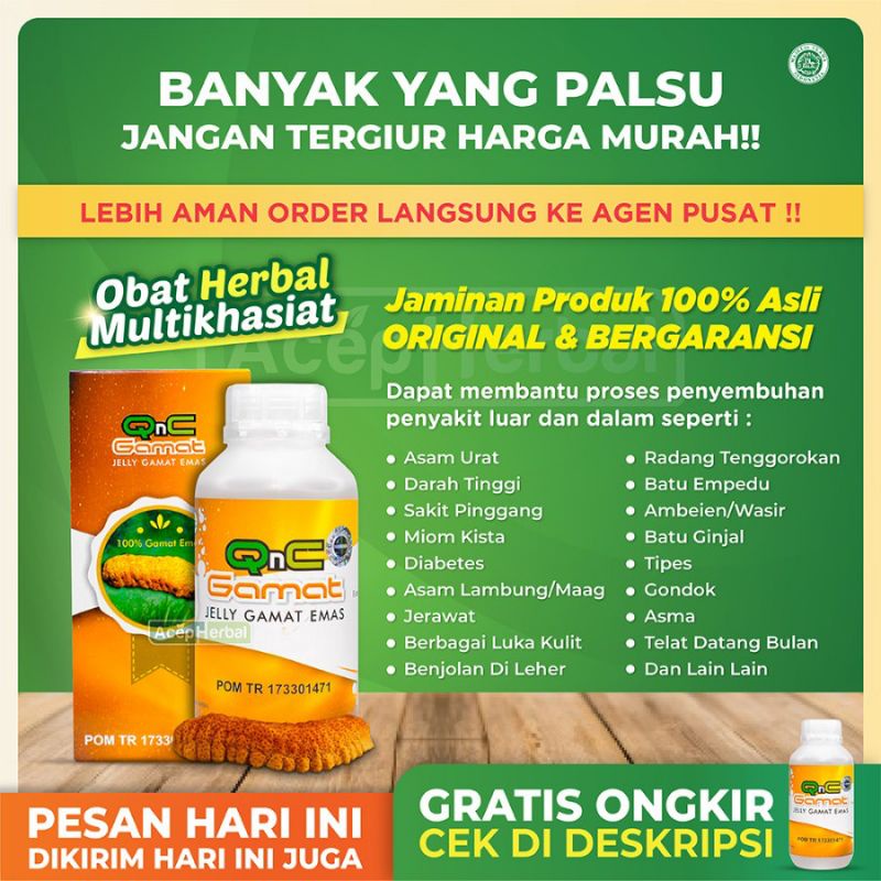 QnC Gamat Jelly Gamat Emas Obat Segala Macam Penyakit