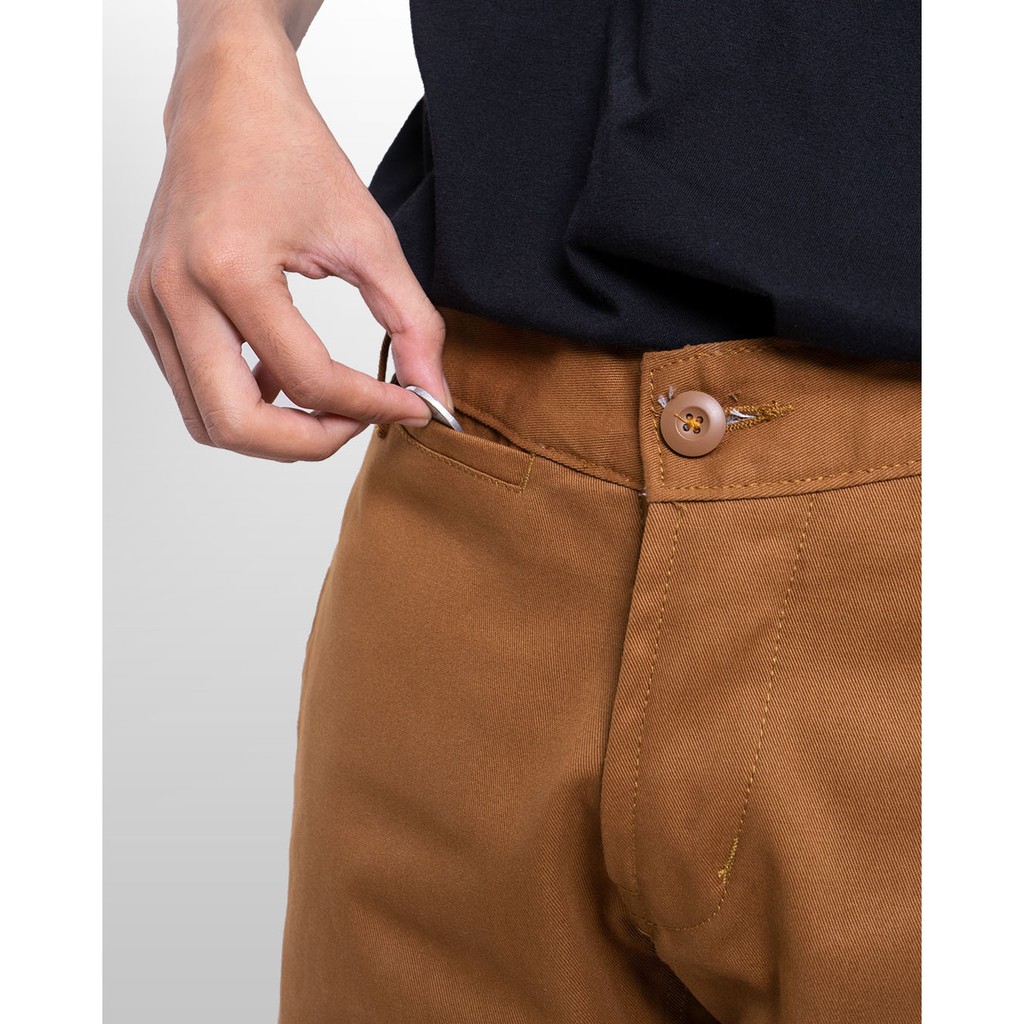 Morgen Slim Straight Chino Pants - Caramel