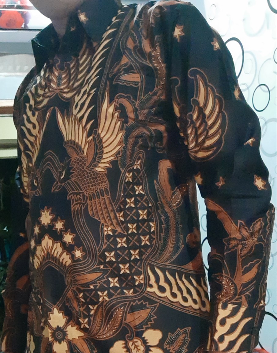 Batik Solo Wirabumi Sogan Panjang Kemeja Pria Slimfit Katun Primisima Full Furing