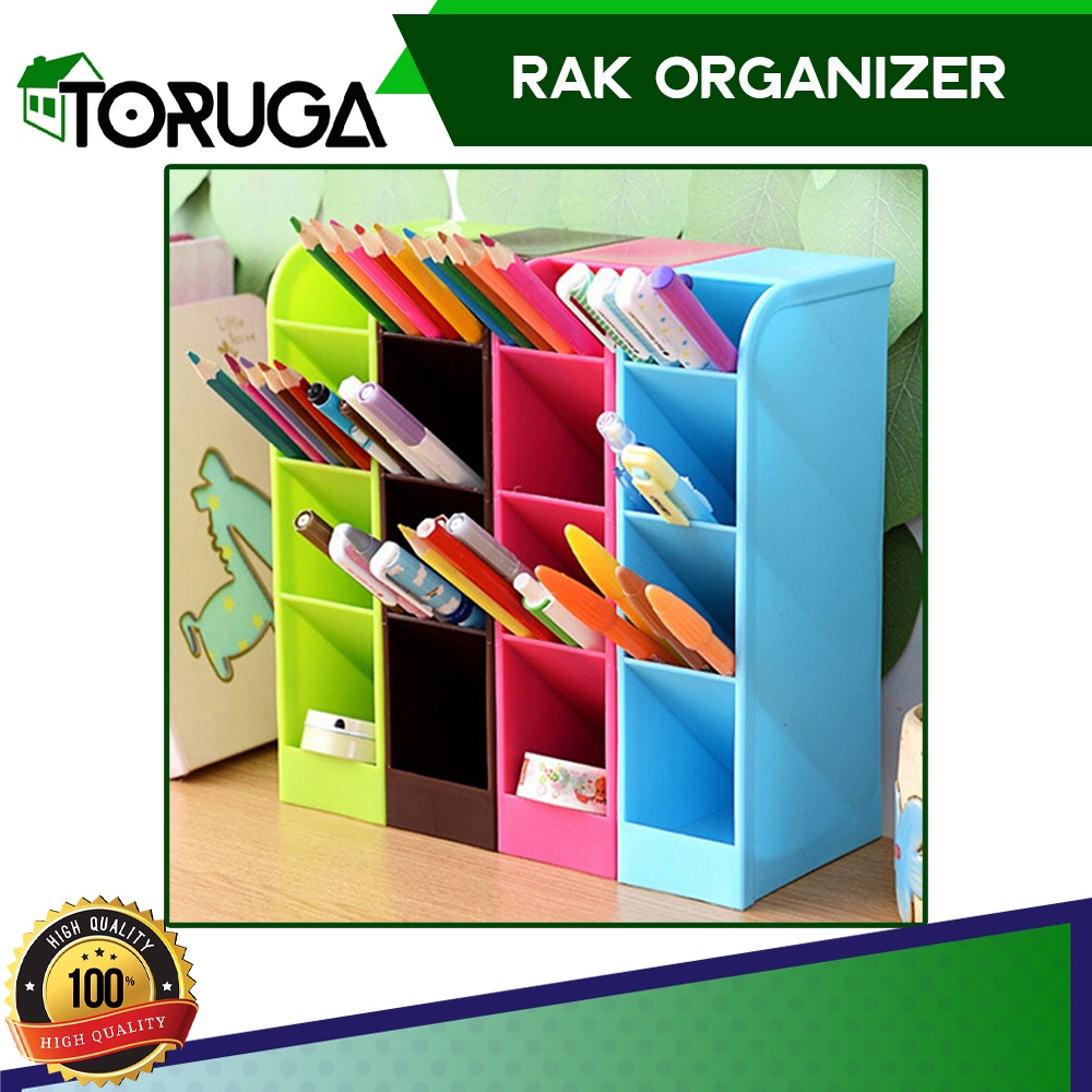 Rak Mini 4 Susun Box Organizer Tempat Penyimpanan Sekat Laci Plastik Storage