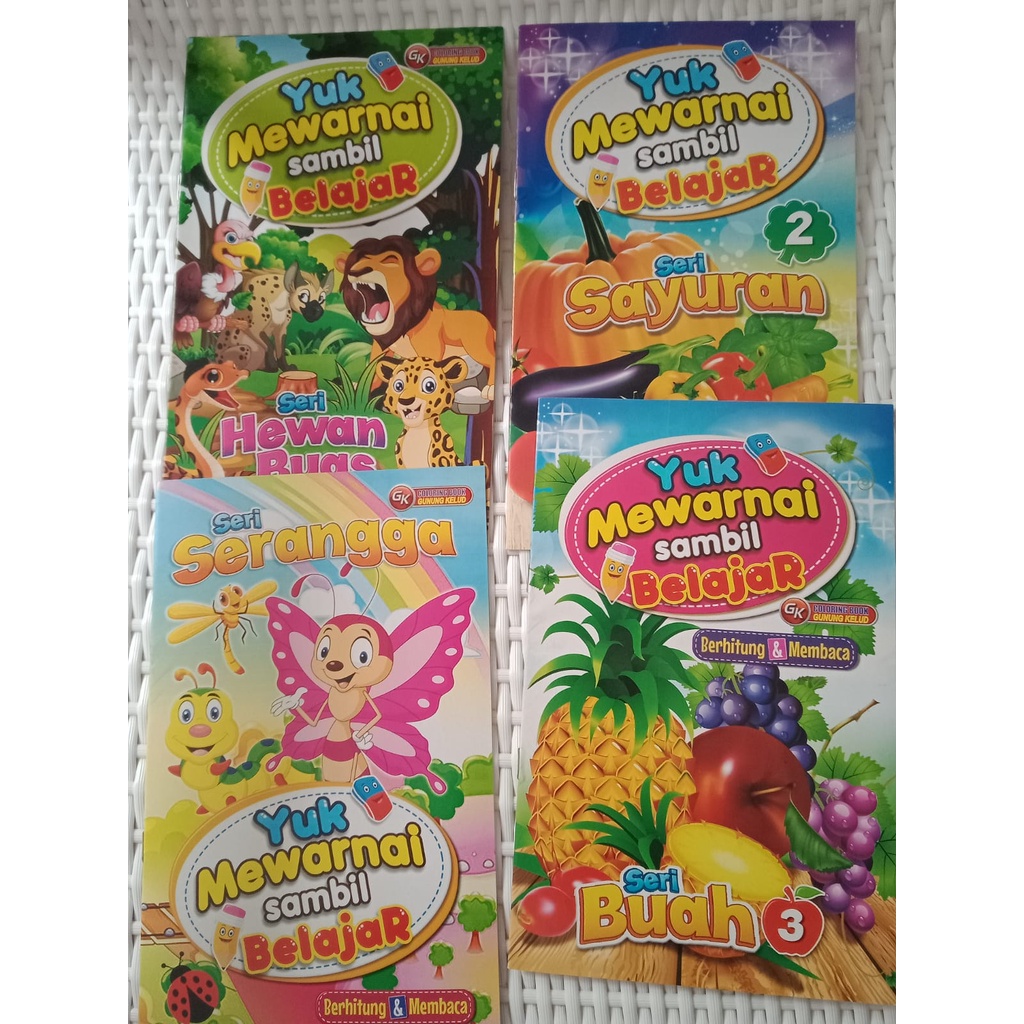

BUKU MEWARNAI ANAK ( 4 PCS)/ BUKU BELAJAR MEWARNA ANAK PAUD
