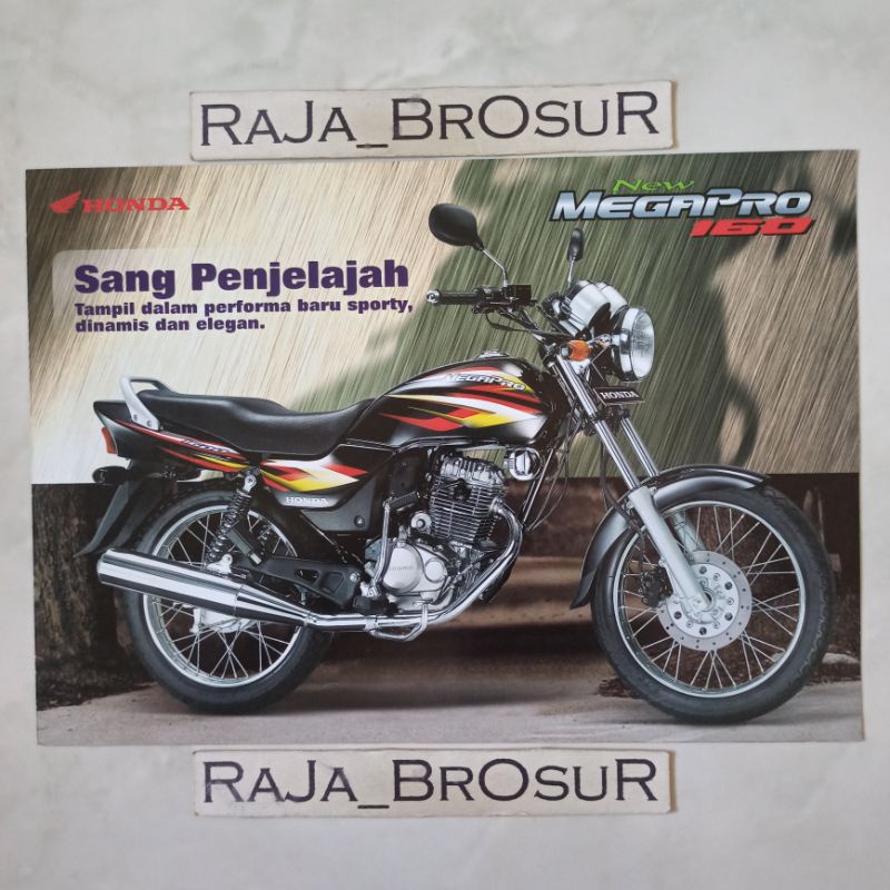 Poster brosur katalog leaflet Honda MegaPro/MegaPro Hiu 2004