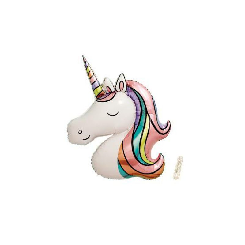 FOIL KUDA XL UNICORN BESAR 120CM / UNICORN HEAD JUMBO