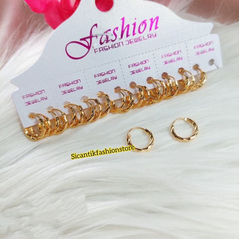 Anting Titanium Gold Anak Terbaru Terlaris Anti Karat Tidak Luntur Anting Anak Anak Gold Kekinian Simpel Anting Anak Anak