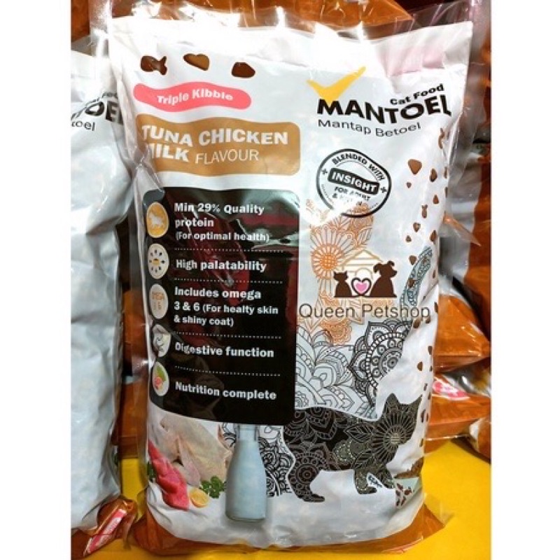 Mantoel cat food 1kg - Makanan kucing mantoel 1kg