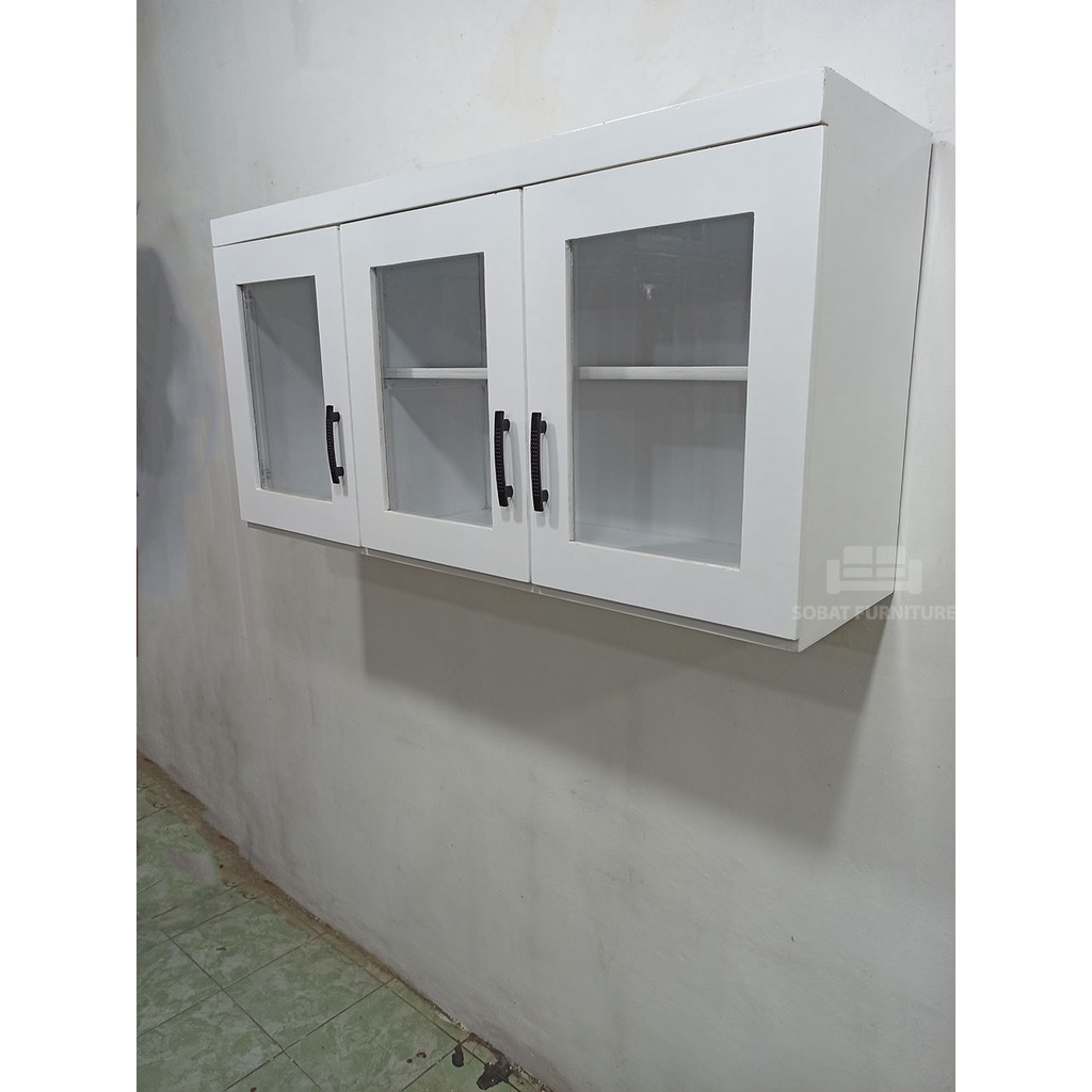 Kitchen Set Atas 3 Pintu Kaca