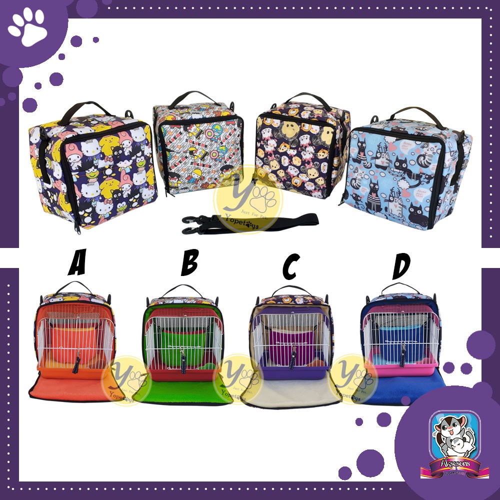 Travel Cage Molly Travel Bag Sugar Glider Aksesoris Sugar Glider