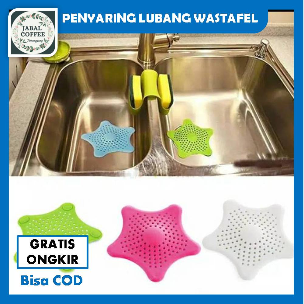 Penutup Lubang Wastafel / Saringan Wastafel Silicone Star / Saringan Saluran Air Wastafel KaretJ130