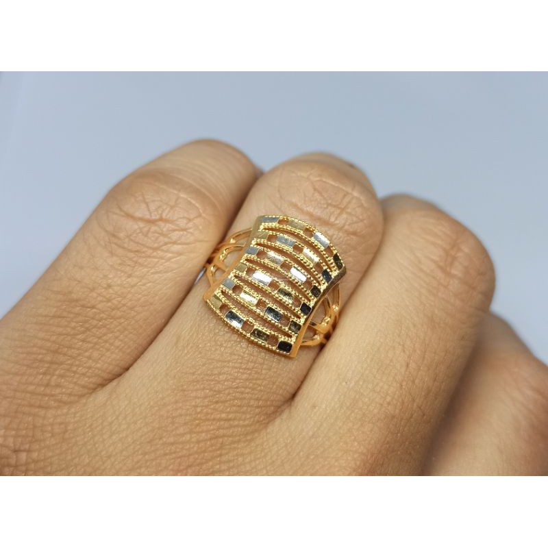 Cincin gerbong emas asli 300%