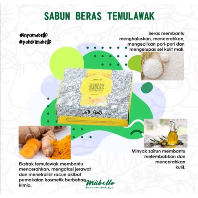 Mabello Sabun AJAIB ( Best Seller )/ Sabun pemutih badan  BPOM dan Halal viral tik tok