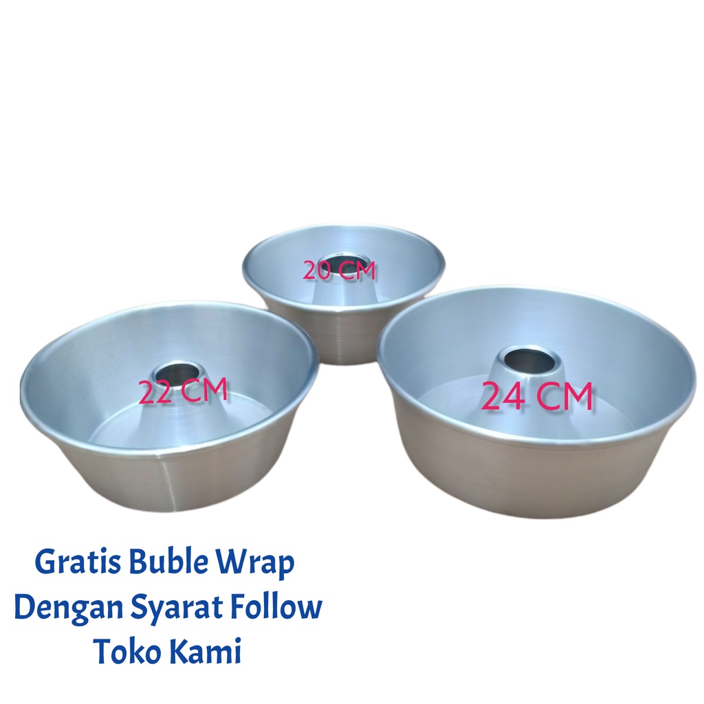 Cetakan Loyang Kue  Tulban Press  Tebal Ukuran 20 22 24  Anti Lengket Untuk Bolu Panggang Anti Karat