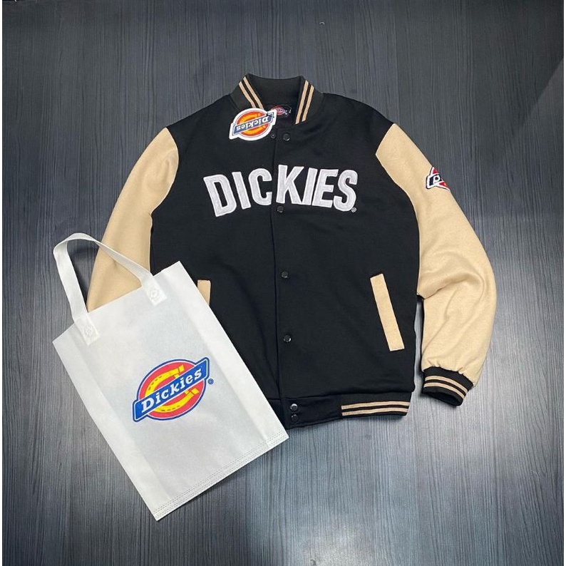 JAKET BOMBER VARSITY DICKIES HIGH QUALITY CASUAL HYPE FASHION PRIA