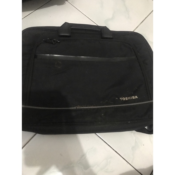 preloved tas laptop toshiba hitam